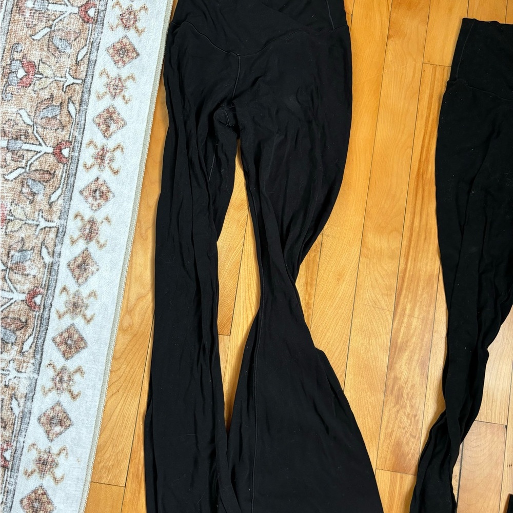 Aerie Black Flared Leggings